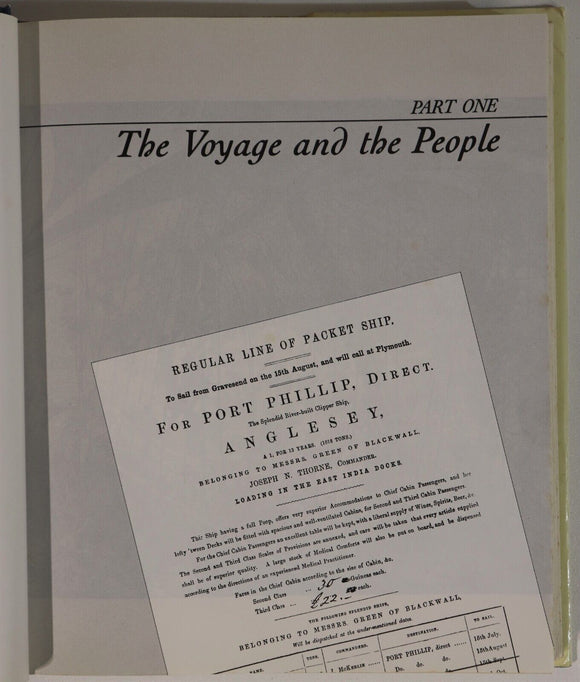 1981 The Long Farewell: Settlers Under Sail Australian Migration History Book