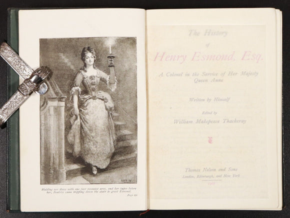 1904 3vol The Works of W.M. Thackeray Antique Fiction Books New Century Library