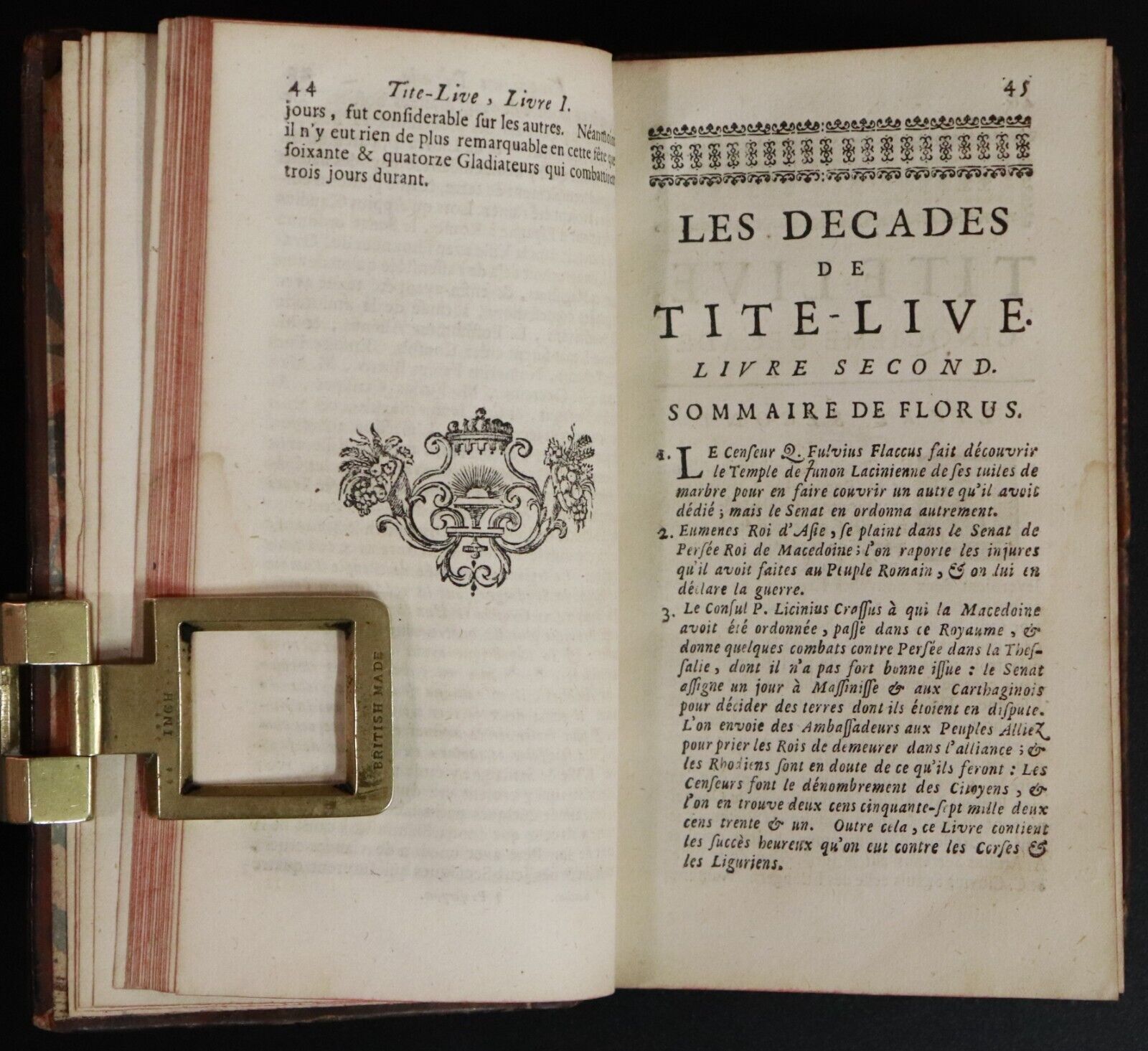 1722 Les Decades De Tite-Live Traduction Du Ruyer Roman History Antique Book