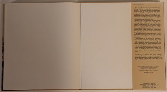 1983 The Art Of The Old South Vintage American Art & Architecture Book