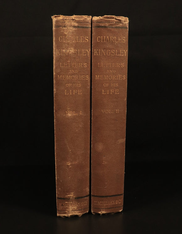 1891 Charles Kingsley Letters & Life British Religious History & Biography Books