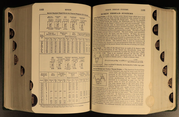 Machinery's Handbook by Oberg & Jones 1964 Vintage Engineering Reference Book