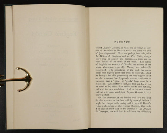 1896 Eugenie Grandet by Honore de Balzac Antique Classic Fiction Book