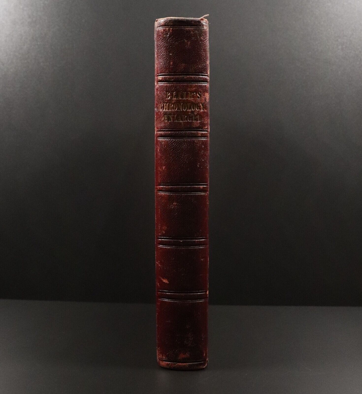 1844 Blair's Chronological & Historical Tables Antiquarian Reference Book