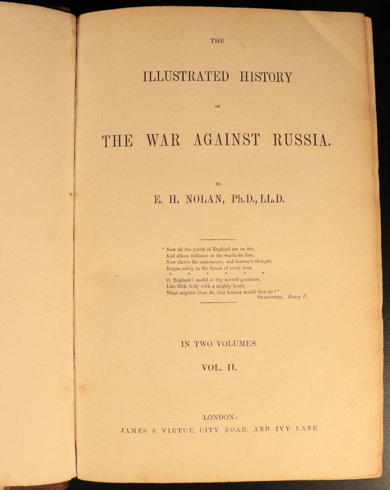 c1857 The Illustrated War Against Russia EH Nolan Antique History Books 2vol Set