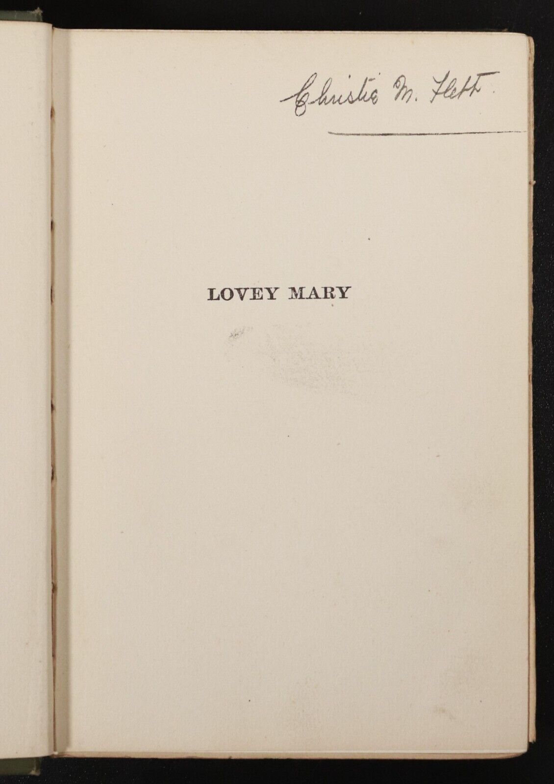 1903 Lovey Mary by Alice Hegan Rice Antique American Fiction Book Illustrated