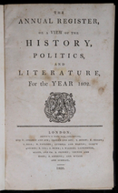 1761-1825 7vol The Annual Register Antiquarian British History Reference Books-8
