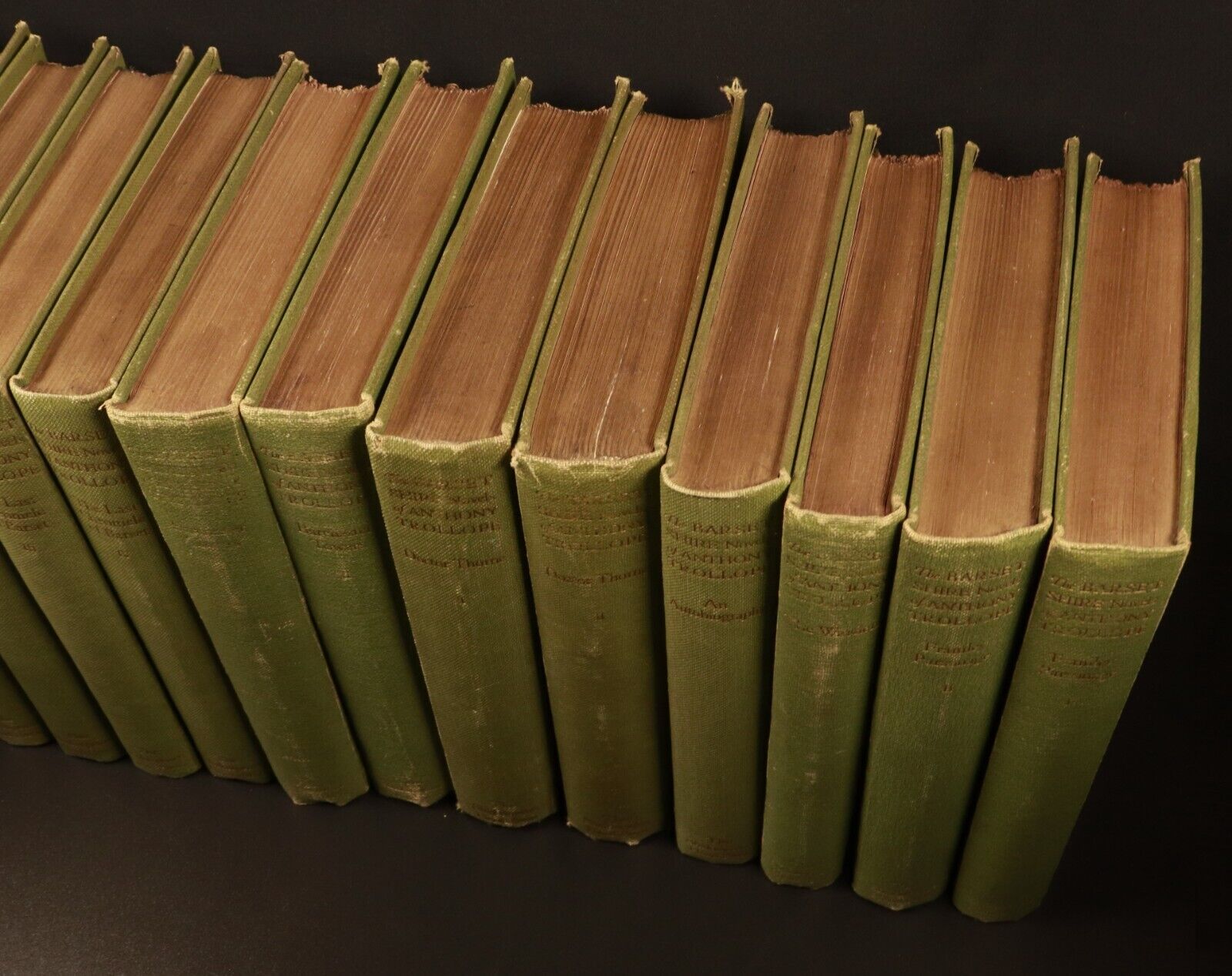 1929 14vol Shakespeare Edition Novels Of Anthony Trollope Antique Book Set - 0