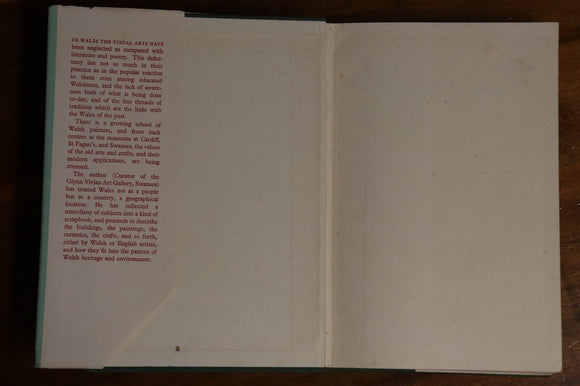 1957 The Artist In Wales by David Bell 1st Edition British Art History Book