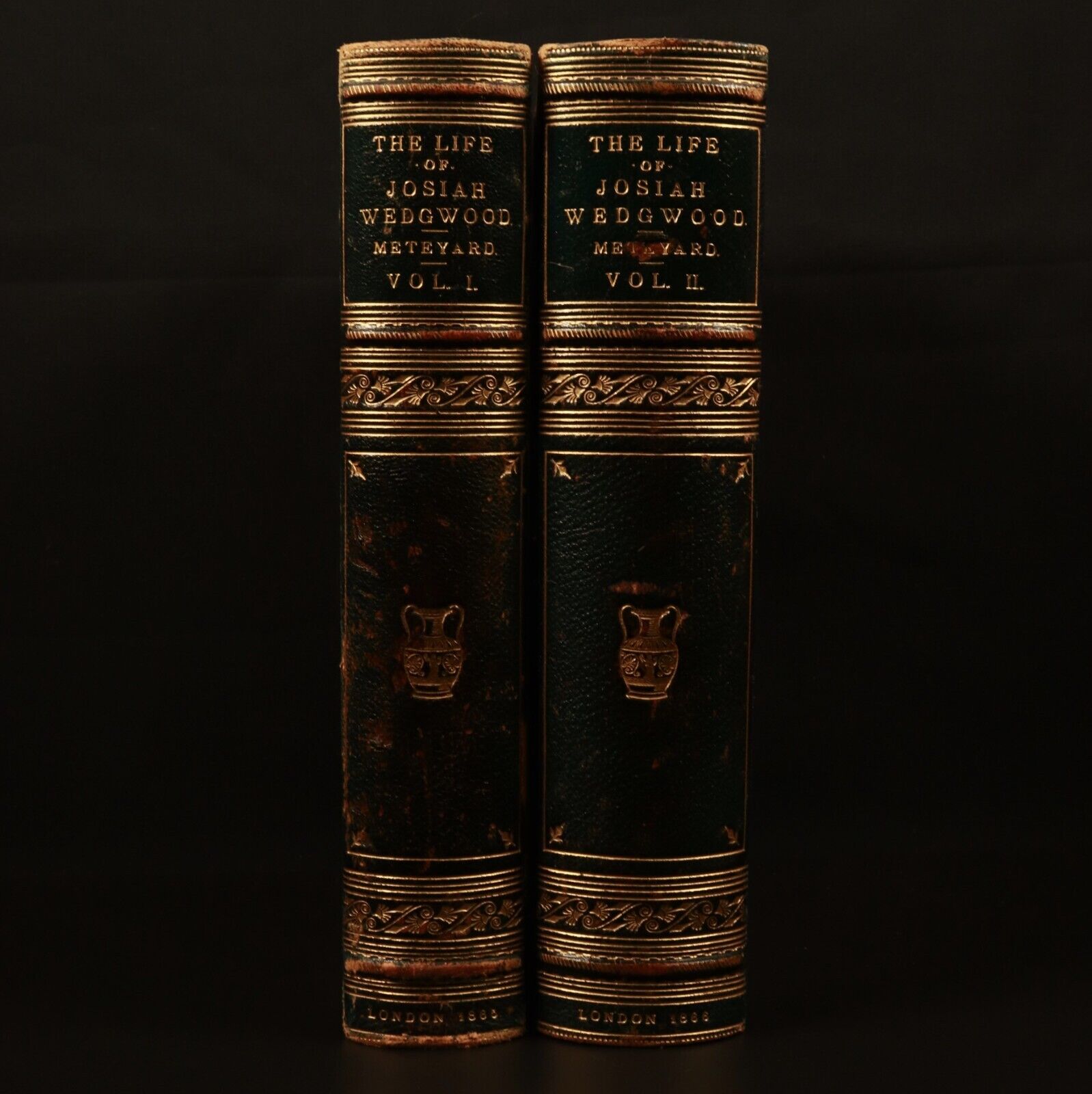 1865 2vol The Life Of Josiah Wedgwood Antiquarian British Book Set Fine Binding - 0