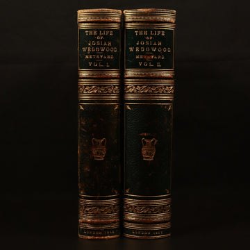 1865 2vol The Life Of Josiah Wedgwood Antiquarian British Book Set Fine Binding - 0