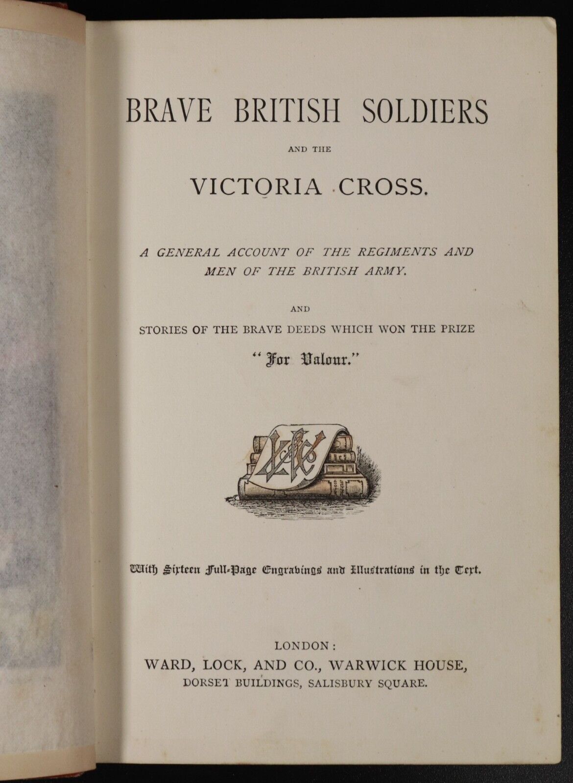 c1880 Brave British Soldiers & The Victoria Cross Antique Children's Book