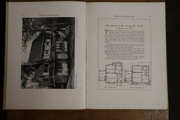 1921 Dalzell's Homes Of Moderate Size 1st Ed Antique American Architecture Book