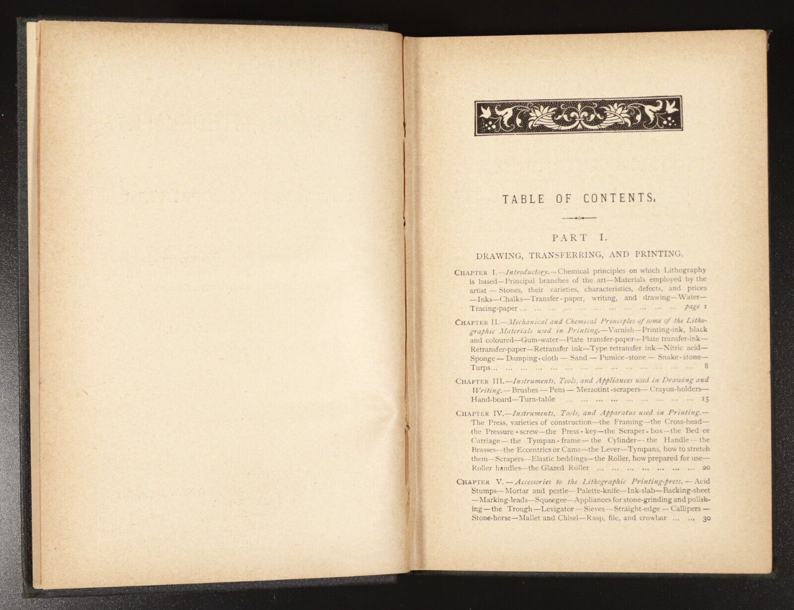 c1895 The Grammar Of Lithography by W.D. Richmond Antique Printing History Book