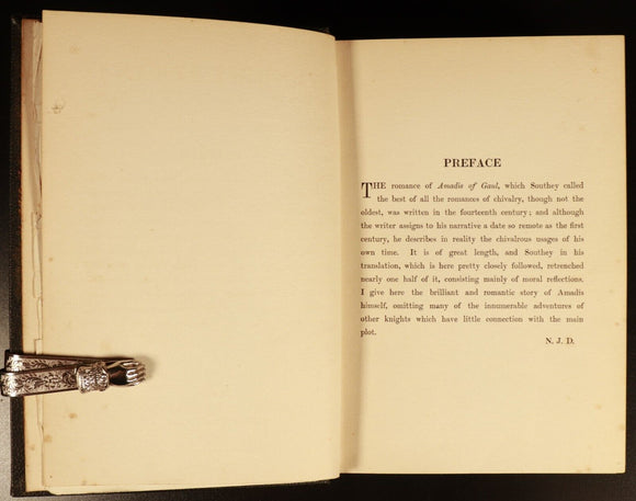 1911 Knight Errant & Doubty Deeds Amadis Of Gaul Antique British Fiction Book