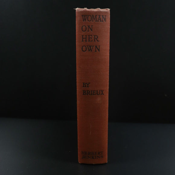 1916 Woman On Her Own 3 Plays by Brieux Antique Literature & Theatre Book