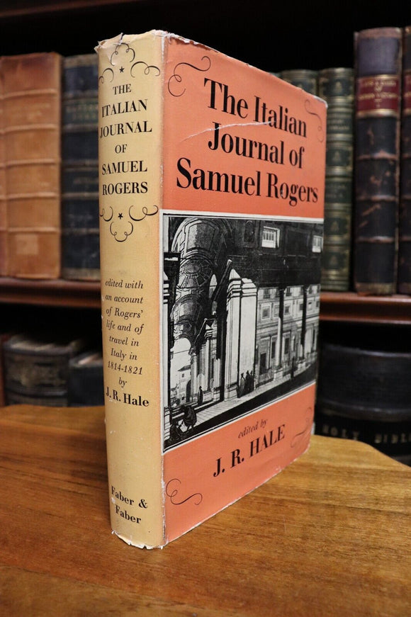 1956 The Italian Journal Of Samuel Rogers Vintage Poet Biography Book