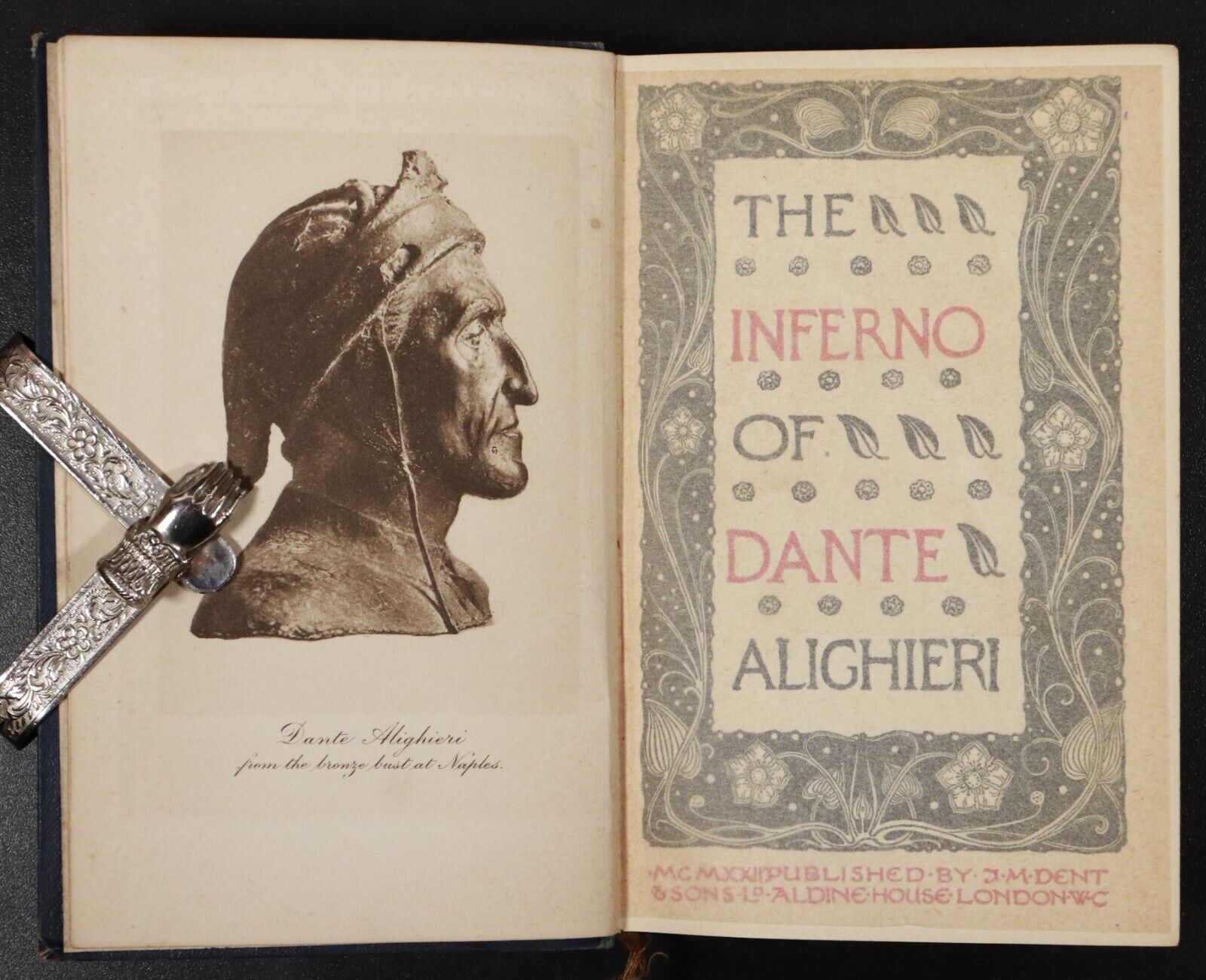 1921 3vol The Divine Comedy Of Dante Alighieri Antique Literature Book Set