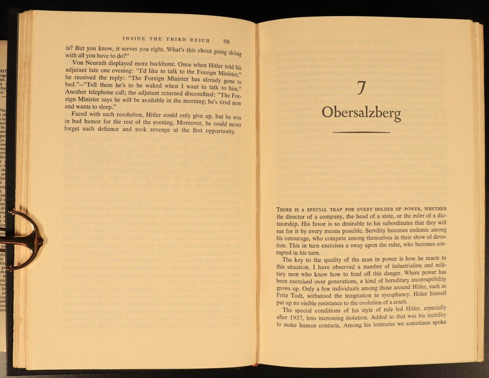Inside The Third Reich by Albert Speer 1970 German Military History Book WW2
