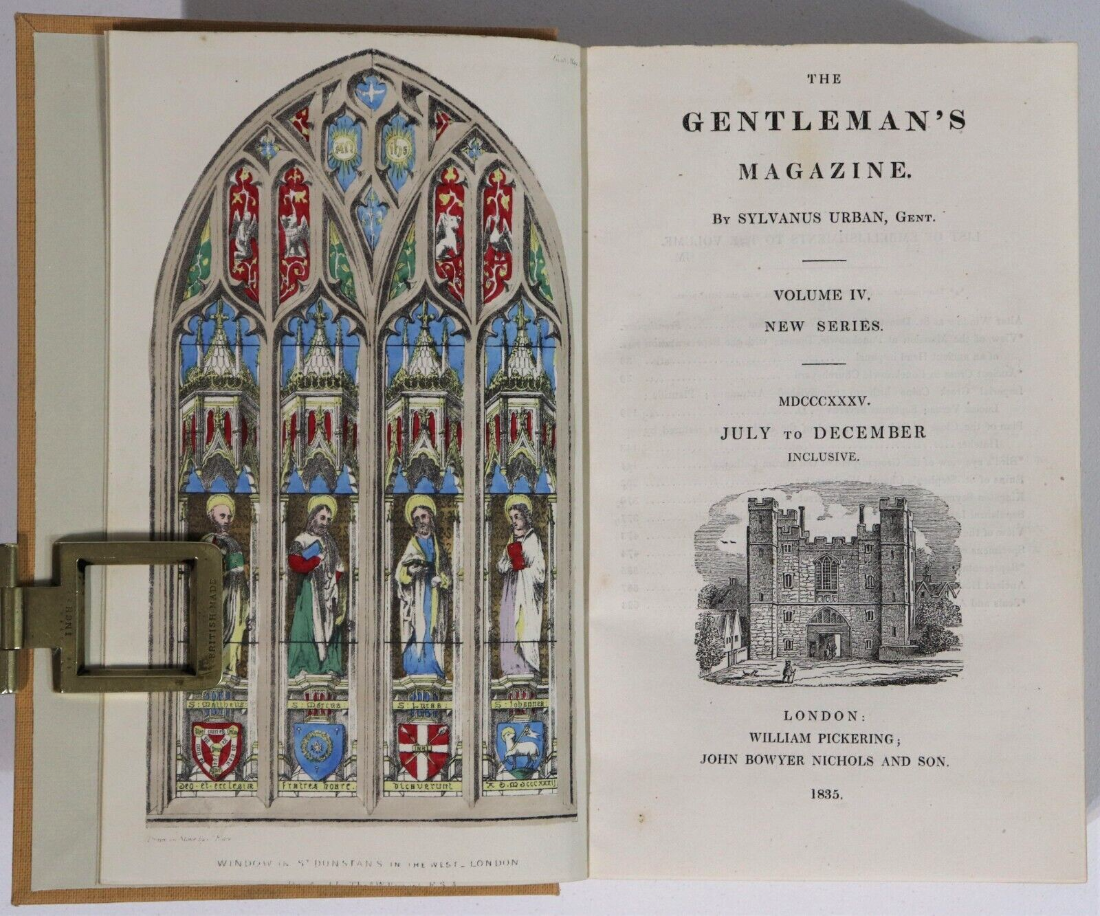 The Gentleman's Magazine - 1834 to 1837 - 6 Vol Antiquarian History Book Set