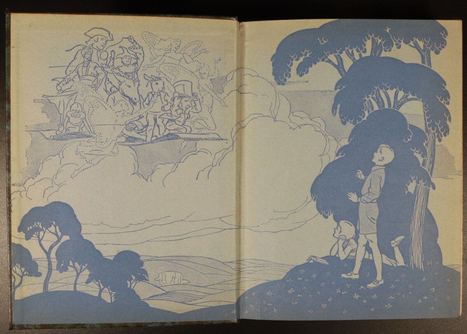 c1935 Childrens Treasury Of Great Stories Antique Story Book Alice In Wonderland