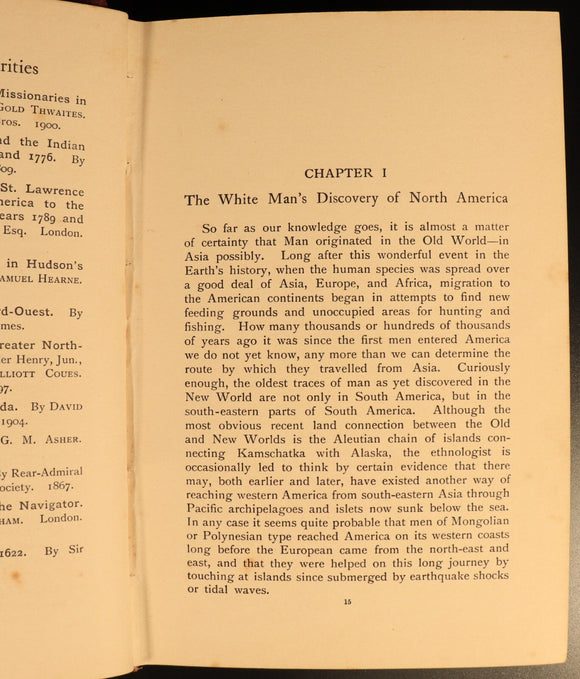 Pioneers In Canada by Sir Harry Johnston c1900 Antique Canadian History Book