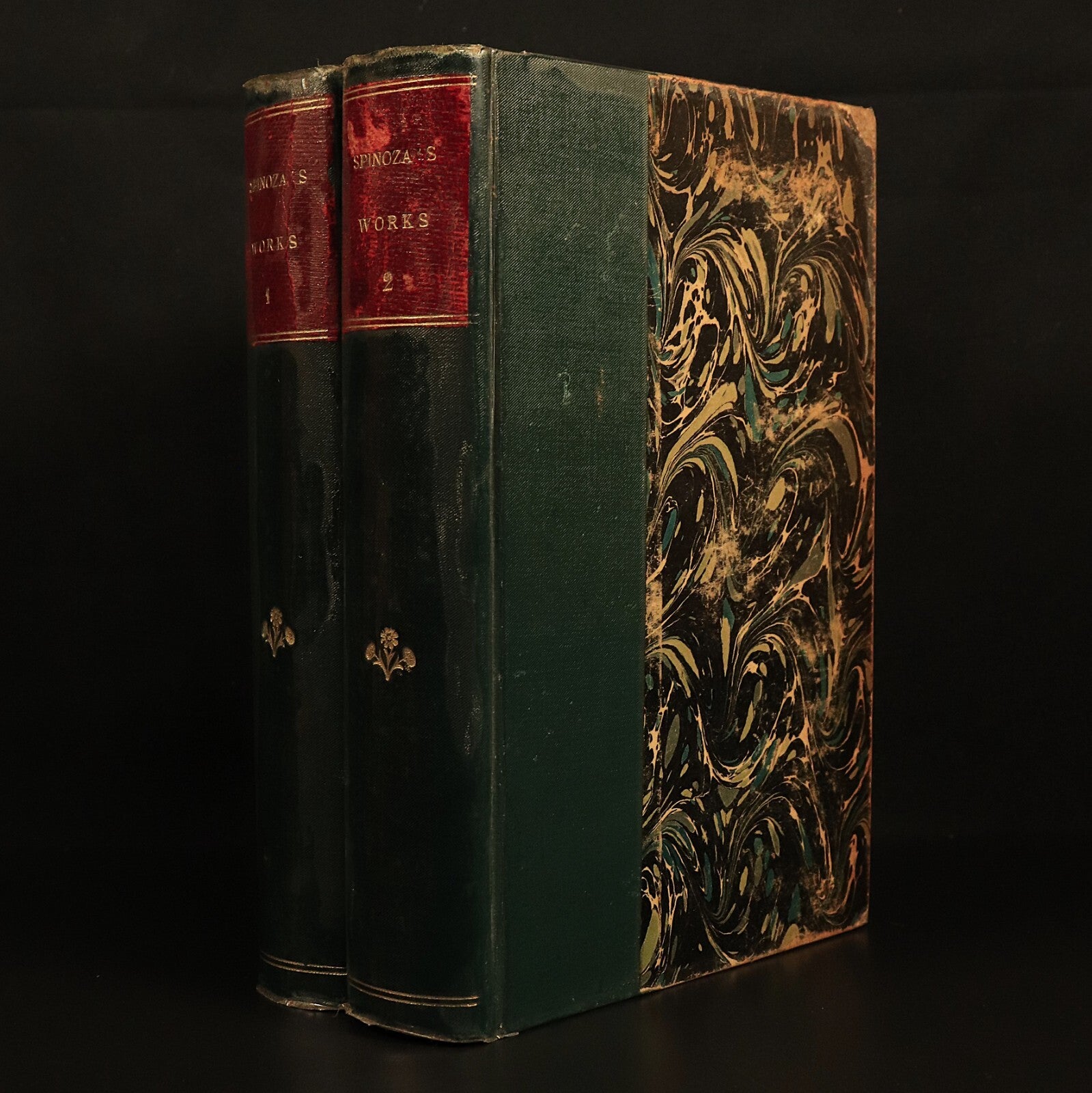 1891 Chief Works Of Benedict De Spinoza Antique British Philosophy Book 2vol
