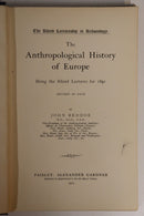 1912 The Anthropological History Of Europe Antique Science History Book-2