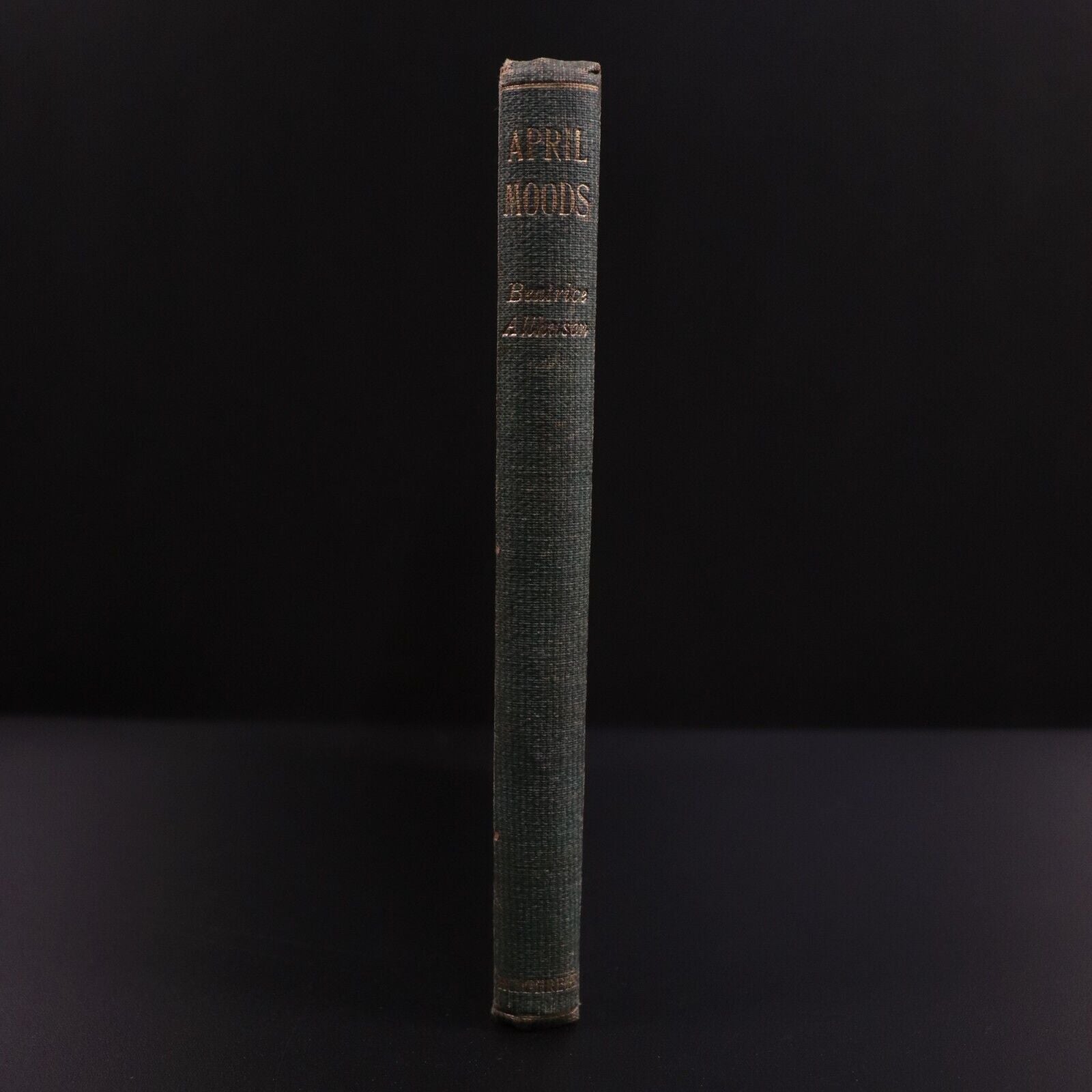 1912 April Moods by Beatrice Allhusen Antique British Poetry Book Female Poet