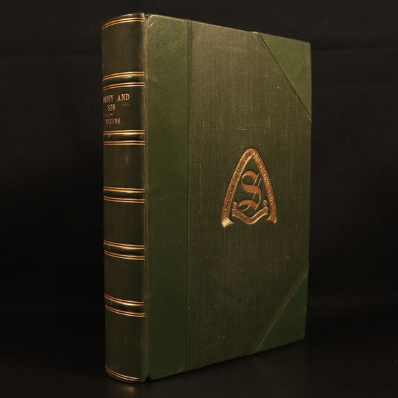 c1930 Dombey & Son by Charles Dickens Antique British Fiction Book Fireside