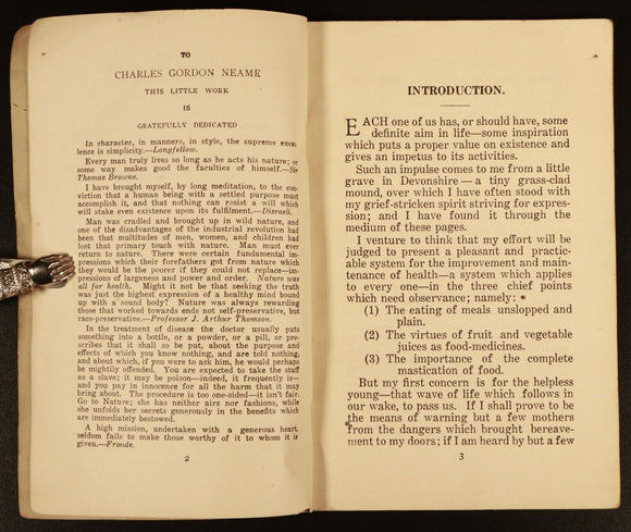 c1920 Nature's Way Health Without Medicine Antique Australian Health Book