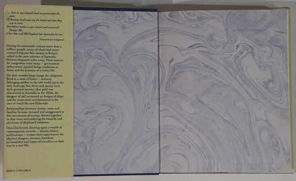 1981 The Long Farewell: Settlers Under Sail Australian Migration History Book