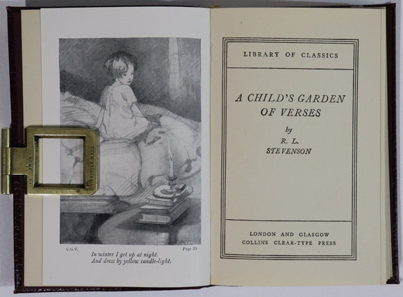 c1930 A Childs Garden Of Verses RL Stephenson Illustrated Childrens Story Book