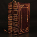 1845 Proper Lessons & Common Prayer Miniature Bible 2vol Set Antique Books-1