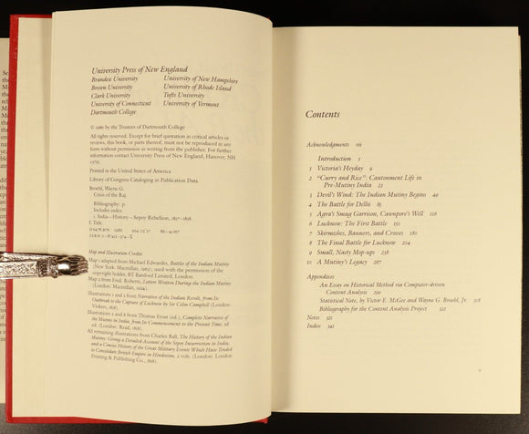 The Crisis Of The Raj by W. G. Broehl 1986 Indian Mutiny Military History Book