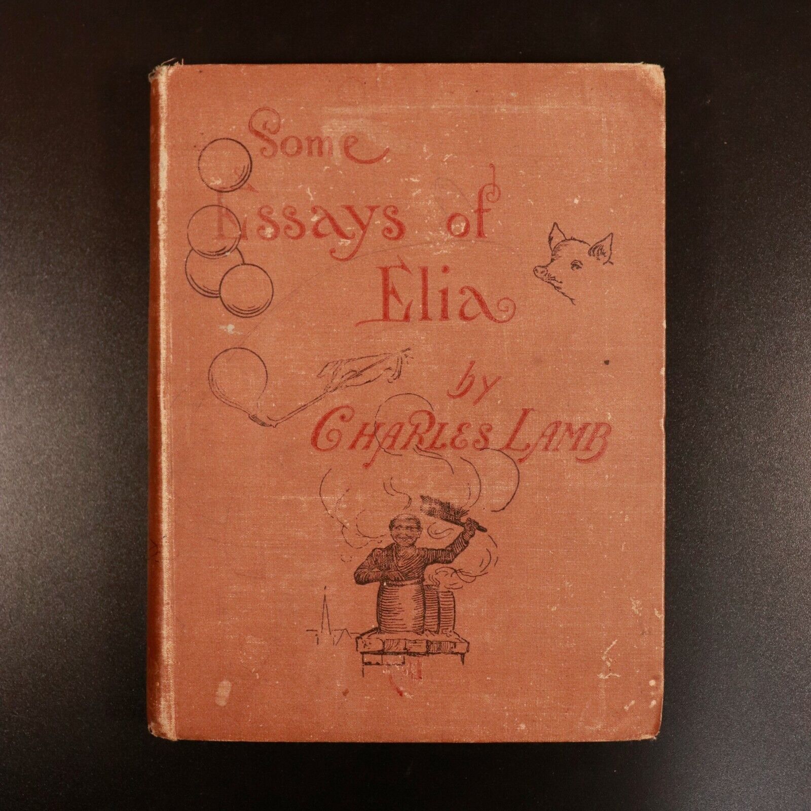 c1895 Some Essays Of Elia by Charles Lamb Antique British Literature Book