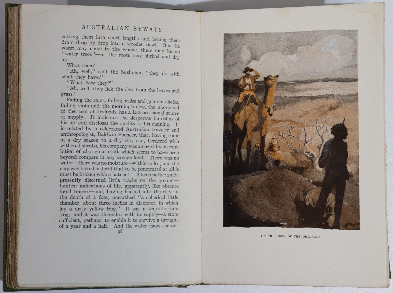 1915 Australian Byways by Norman Duncan Antique Australian Travel History Book