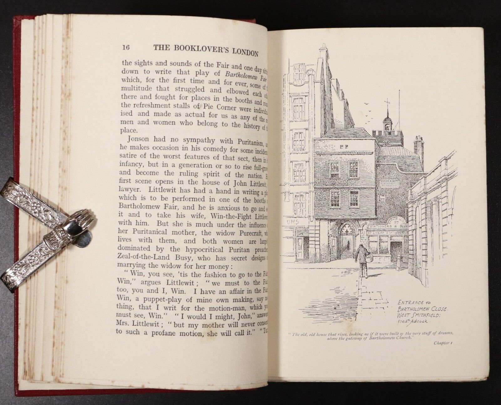 1913 The Booklovers London by A. St John Adcock Antique British History Book