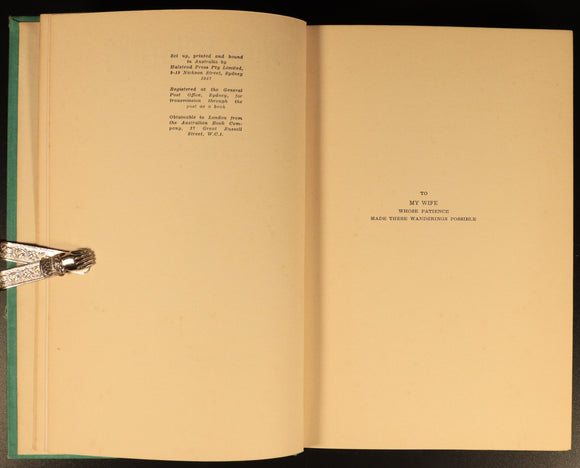 1937 Wide Horizons Wanderings In Central Australia Antique History Book