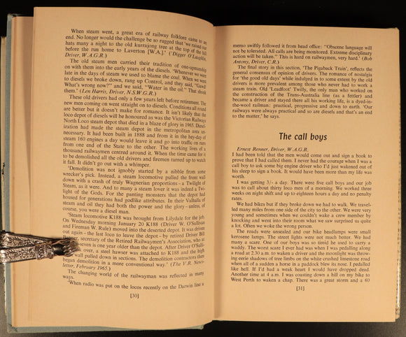 1969 Folklore Of The Australian Railwaymen by Patsy Adam Smith Railway Book