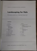 1963 Landscaping For Flats: London British Town Planning Architecture Book-2
