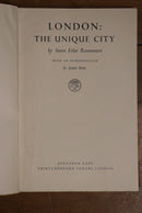 1948 London: The Unique City by Steen Eiler Rasmussen Antique History Book-3