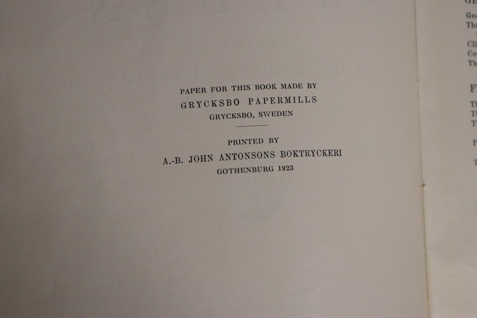 1923 A Book About Sweden Antique Swedish History Travel Guide Book w/Map