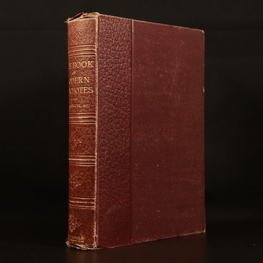 1873 Book Of Modern Anecdotes Antique Philosophy & Literature Book Routledge