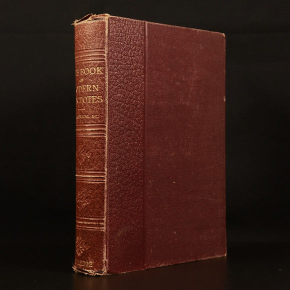 1873 Book Of Modern Anecdotes Antique Philosophy & Literature Book Routledge