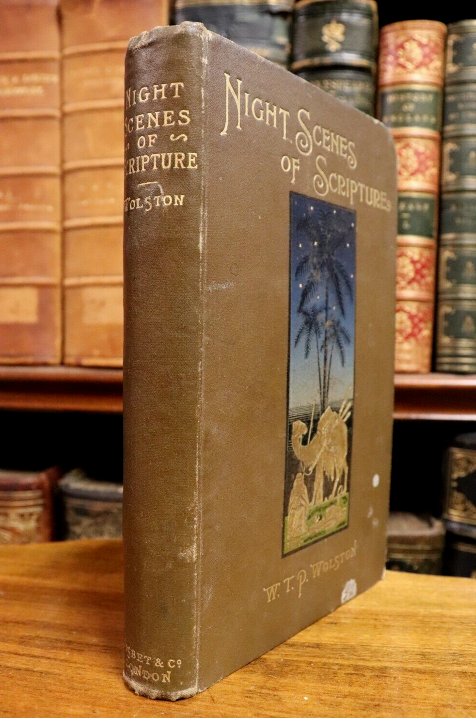 1896 Night Scenes Of Scripture by WTP Wolston Antique British Theology Book