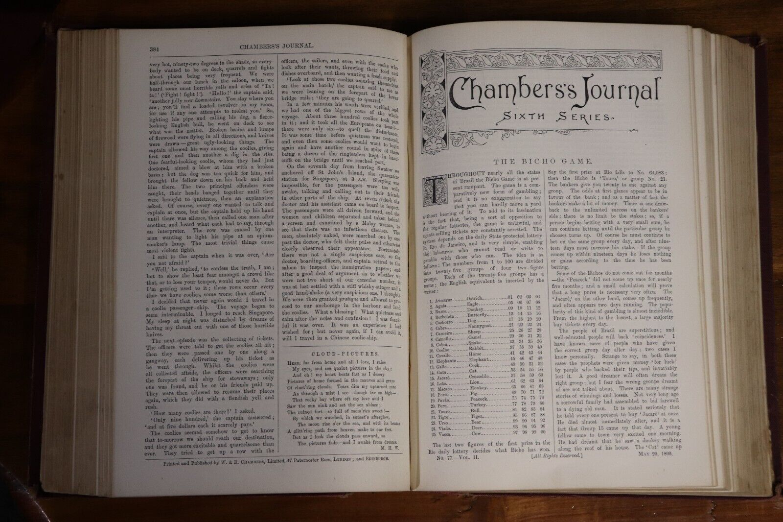 1899 Chambers's Journal Sixth Series Vol. 2 Antique History Reference Book