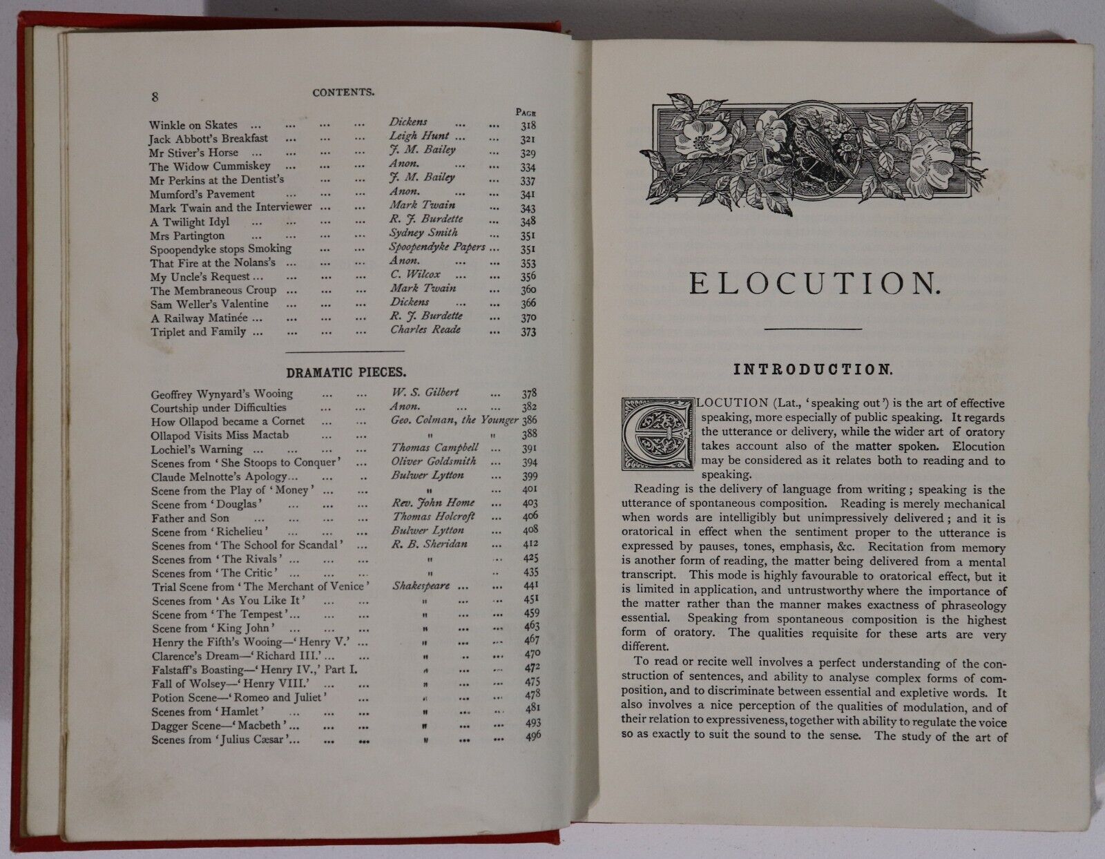 c1920 Chambers's Elocution Antique English Language British Reference Book