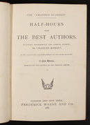 1888 2vol Half Hours With The Best Authors by C. Knight Antique Book Set-3
