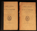 1868 Fables De La Fontaine Antiquarian French Literature Book 2vol Suit Rebind-5